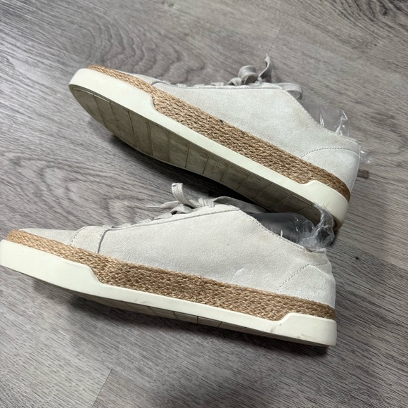 Vince Jadon Suede Espadrille Sneakers Leather Size 35.5 US 5.5 - Picture 4 of 9